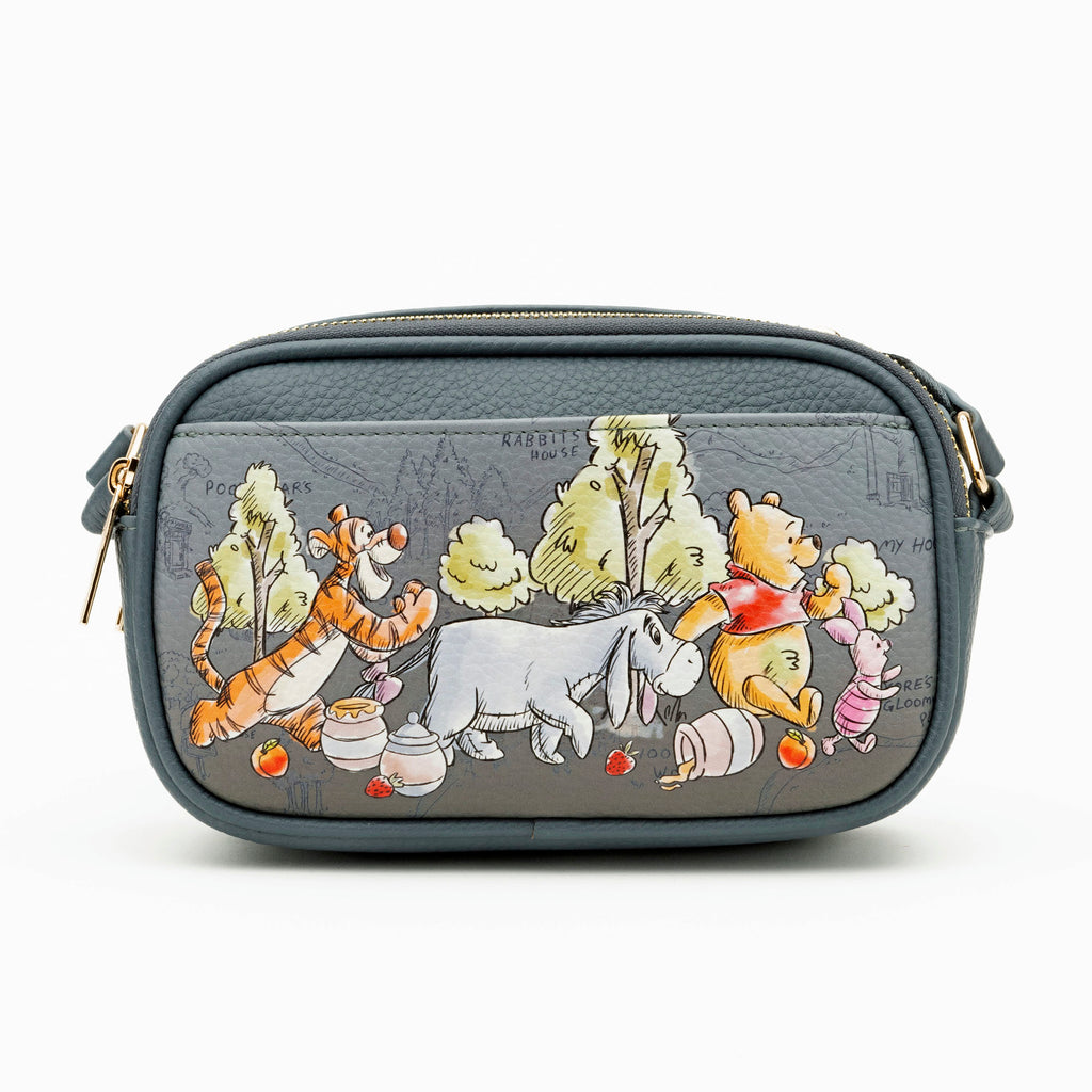 WondaPop Eeyore Double Zipper Crossbody/Shoulder Bag
