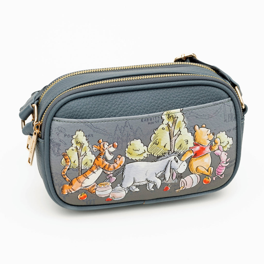WondaPop Eeyore Double Zipper Crossbody/Shoulder Bag