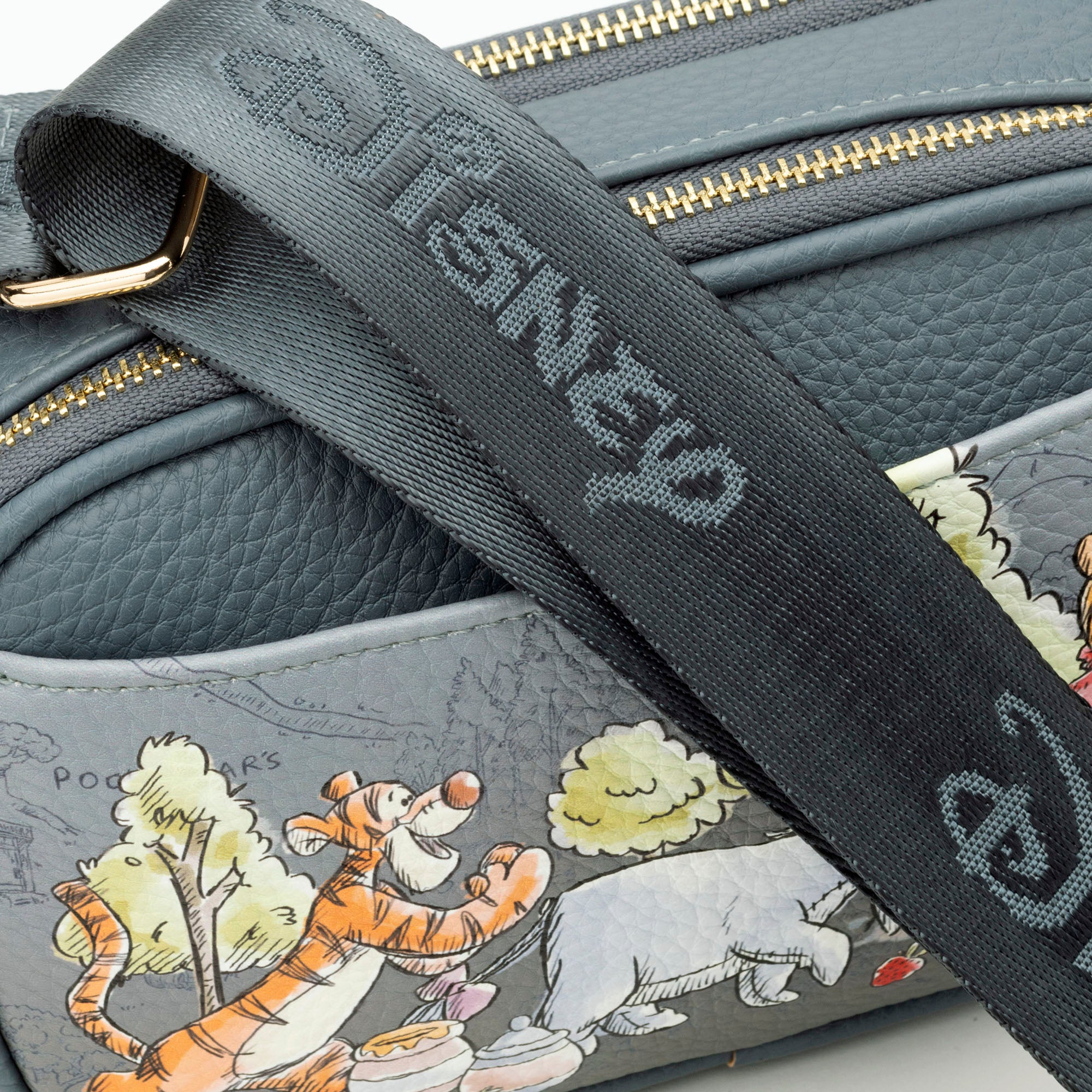 WondaPop Eeyore Double Zipper Crossbody/Shoulder Bag