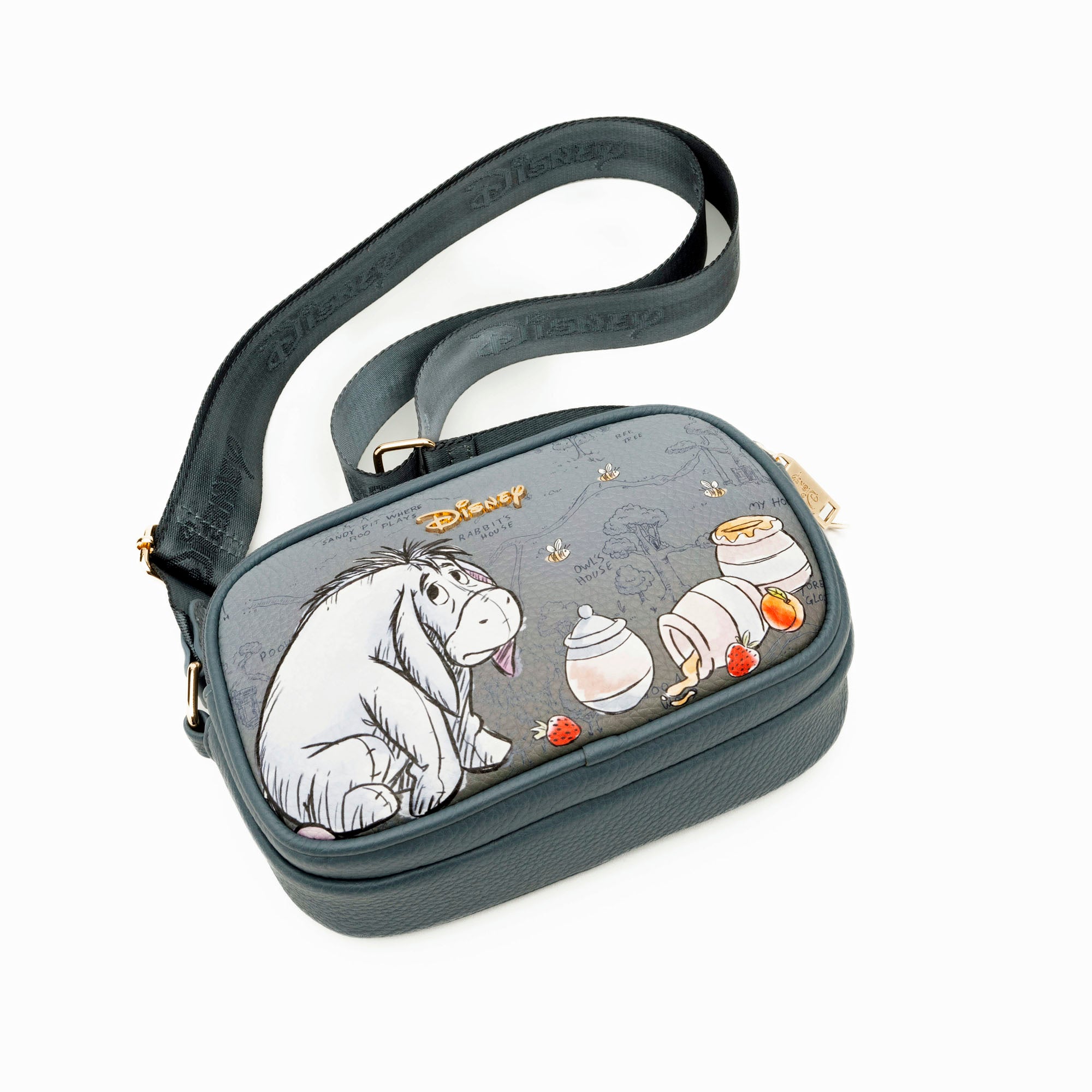 WondaPop Eeyore Double Zipper Crossbody/Shoulder Bag