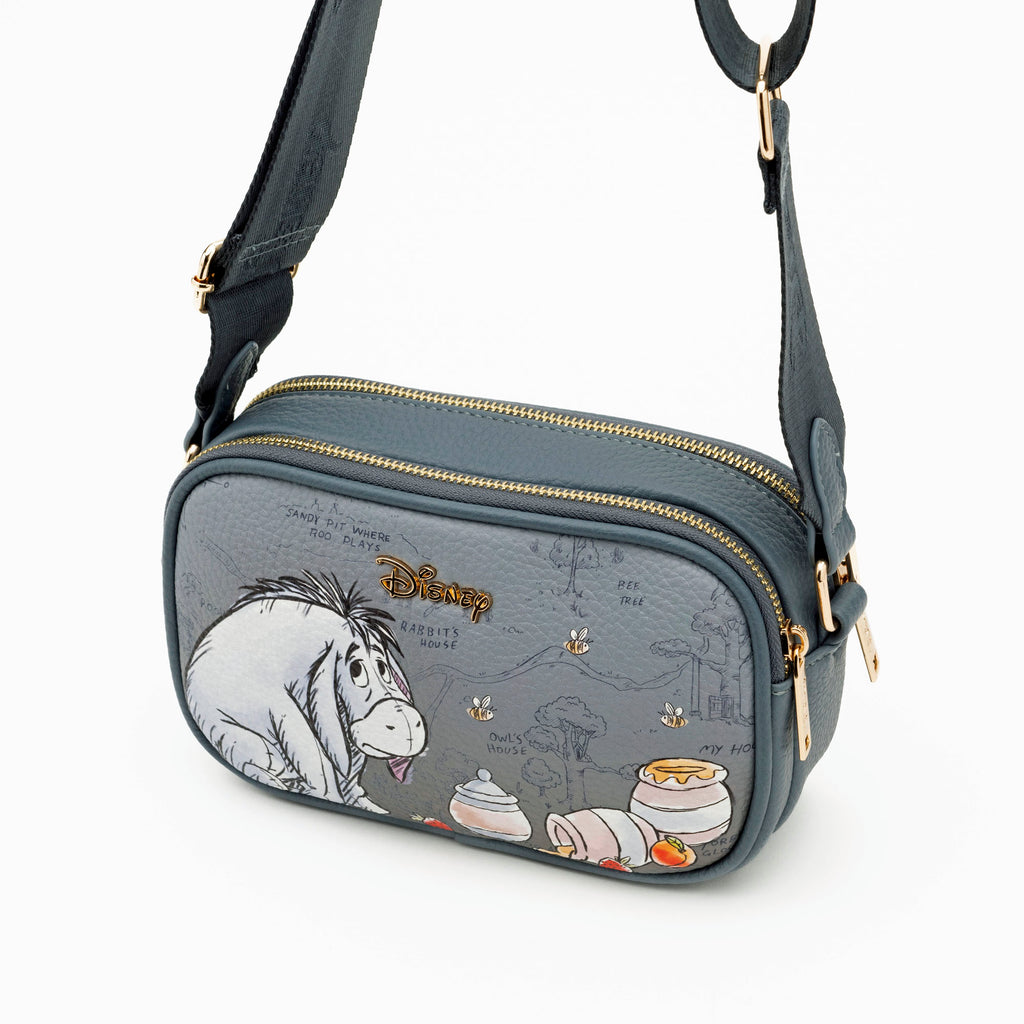 WondaPop Eeyore Double Zipper Crossbody/Shoulder Bag