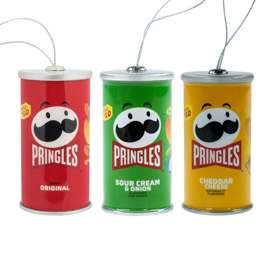 Pringles Flavor Assortment Tree Ornaments 3 pack