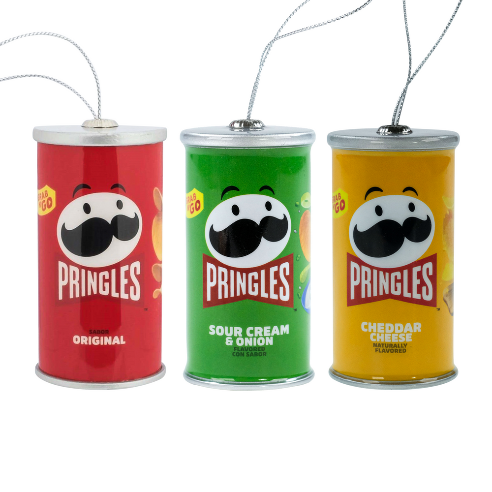 Pringles Flavor Assortment Tree Ornaments 3 pack