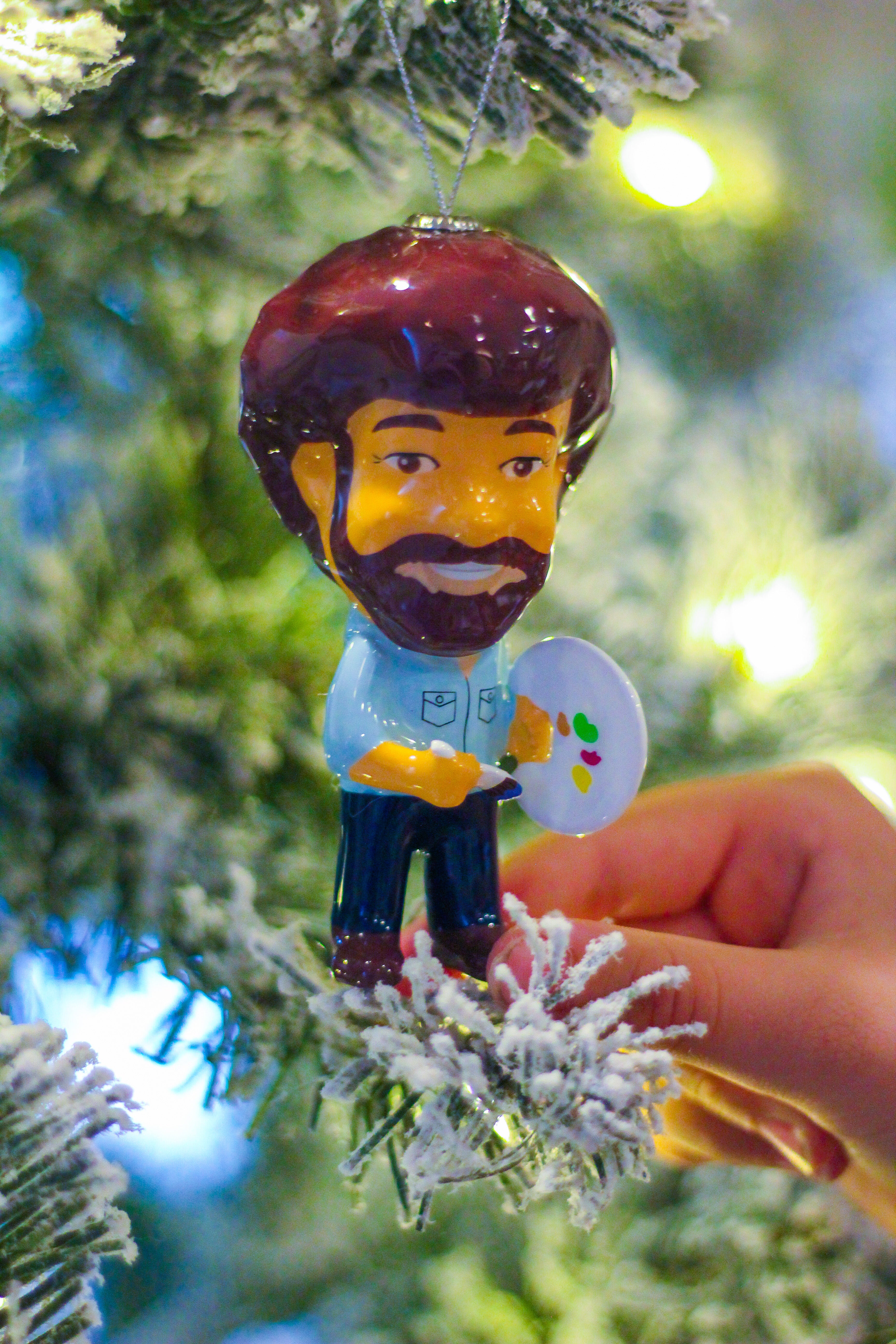Bob Ross Christmas Tree Ornament
