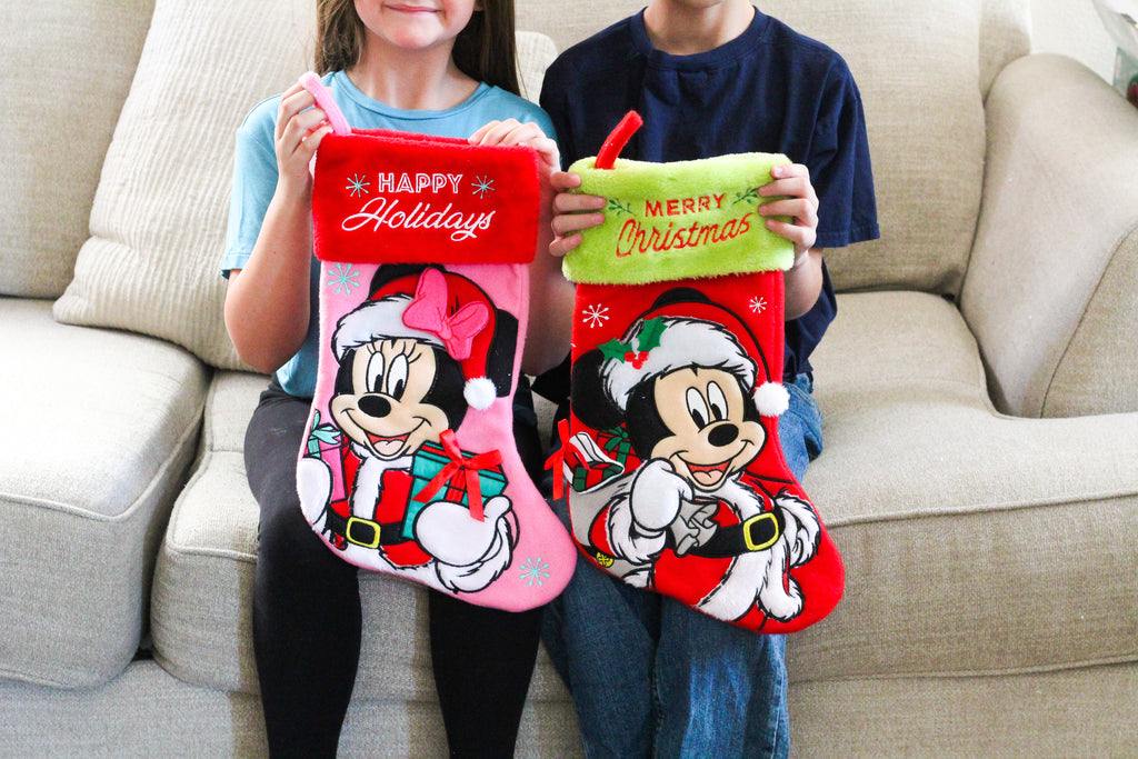 Minnie Mouse Applique Christmas Stocking