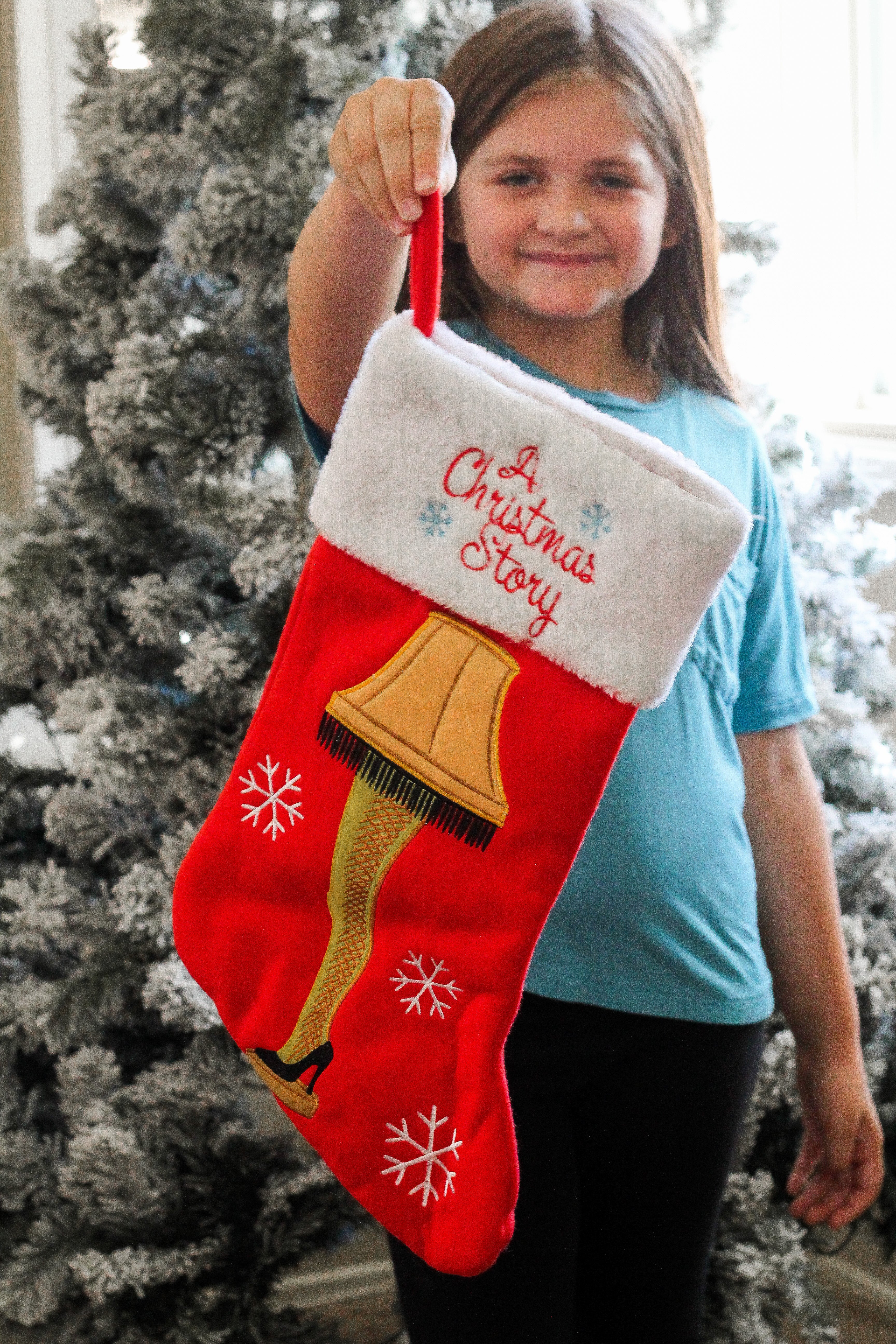 A Christmas Story Embroidered 20" Applique Christmas Stocking