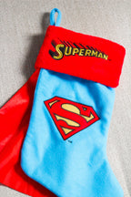 Superman Logo Christmas Stocking with Cape