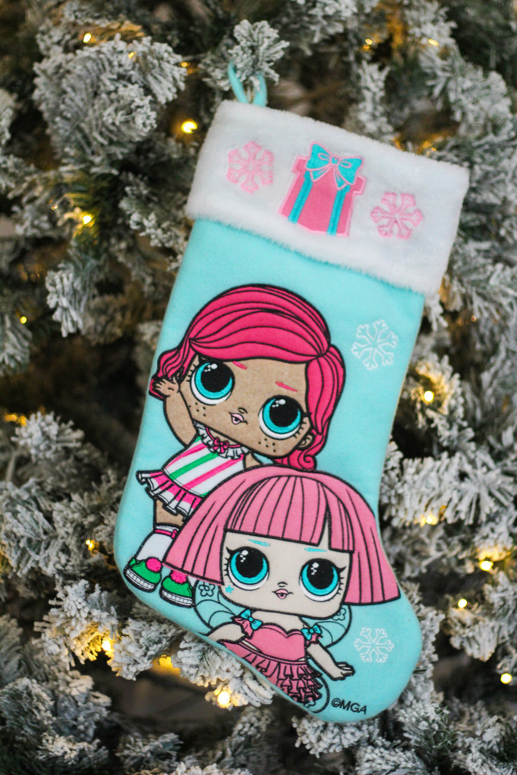LOL Surprise Embroidered 20" Applique Christmas Stocking