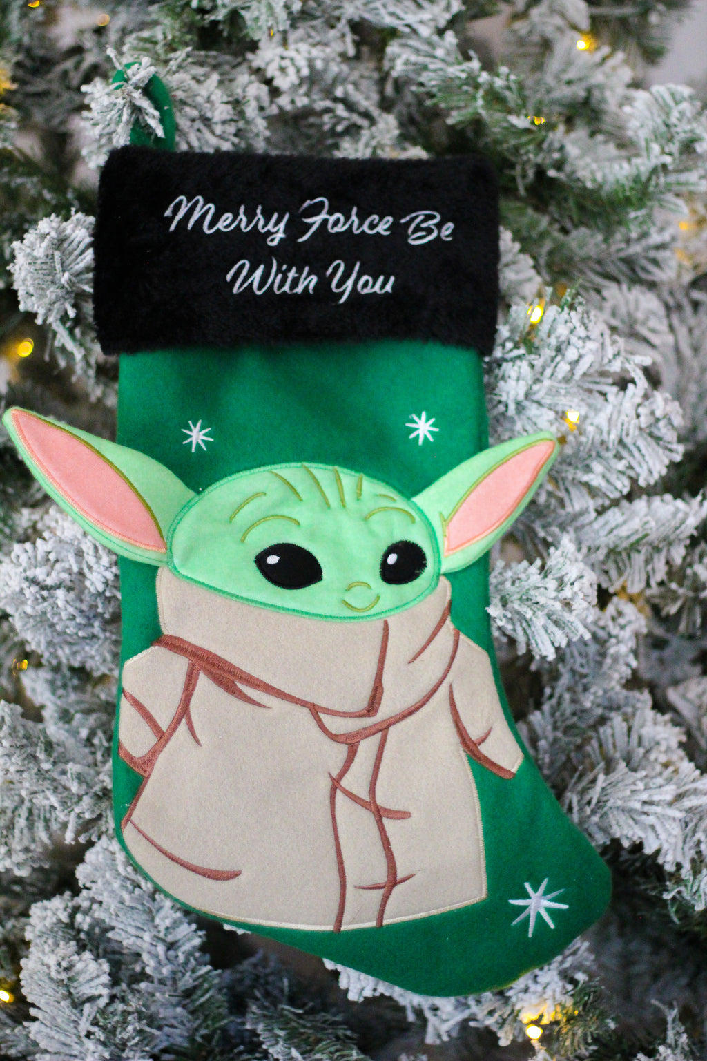 Star Wars - Baby Yoda Applique Christmas Stocking
