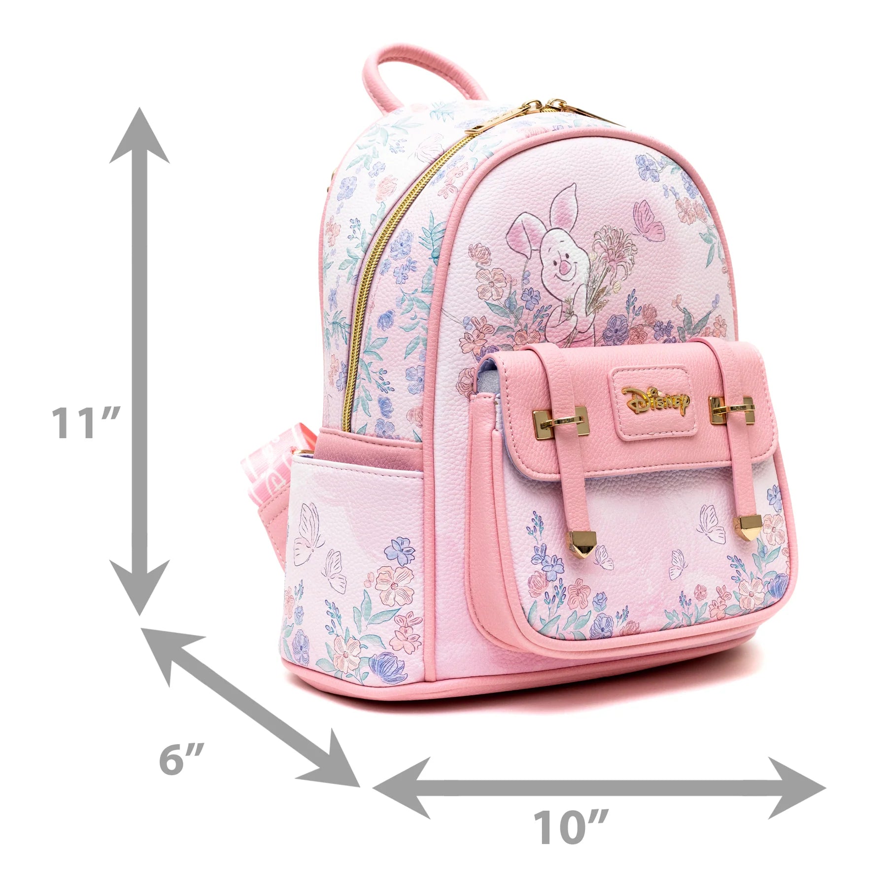 Winnie the Pooh -- Piglet WondaPop 11" Vegan Leather Fashion Mini Backpack