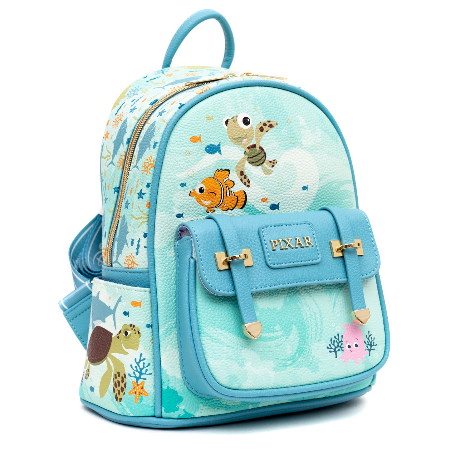 Disney Monsters Inc. 11 Vegan Leather Fashion Mini Backpack - Wondapop