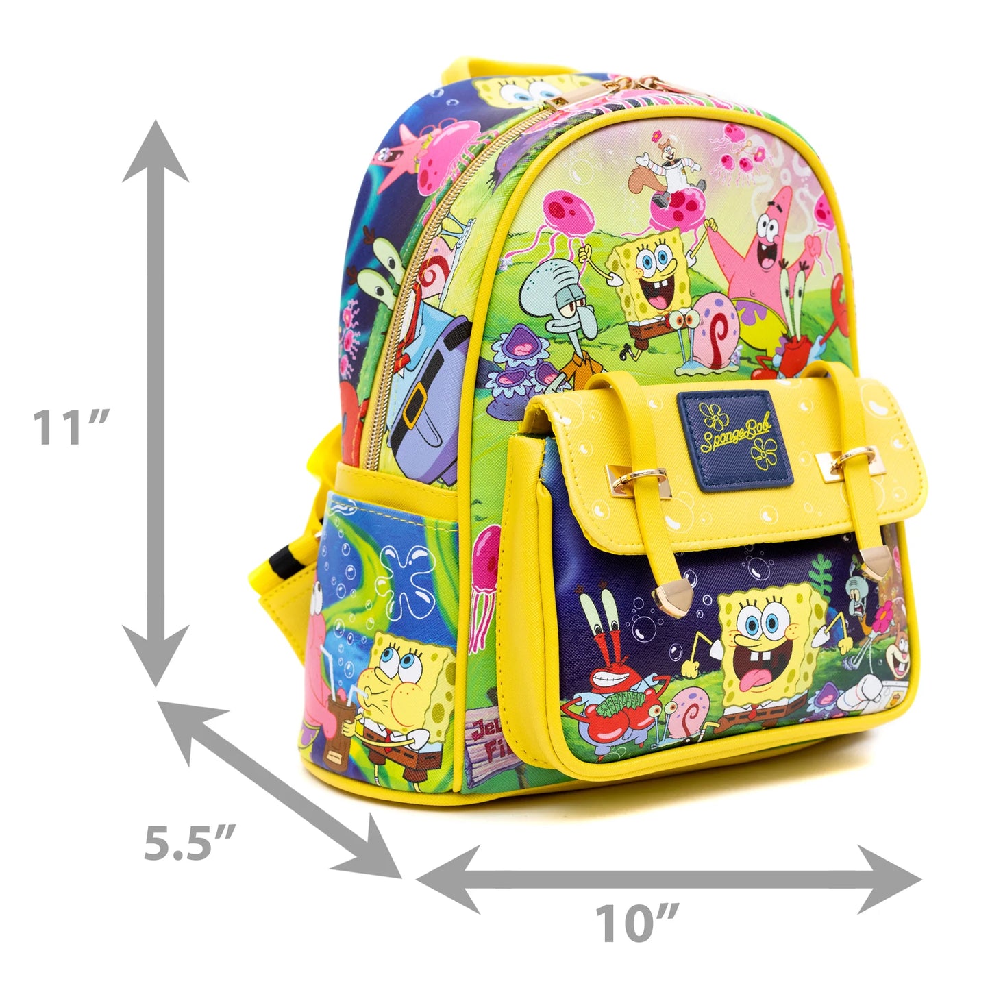 Spongebob Squarepants Kids Backpack and Lunch Bag Set One Size