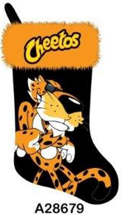 Cheetos Chester Cheetah Embroidered 20" Appliqué Christmas Stocking