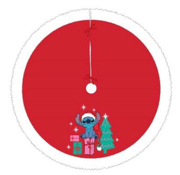 Stitch from Lilo and Stitch Applique Christmas Tree Skirt