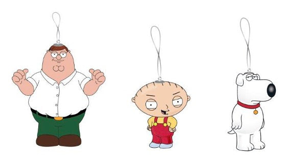 Family Guy Ornaments 3-Pack