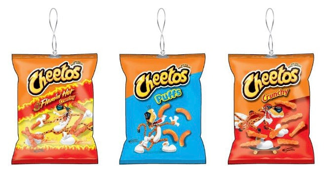 Cheetos 3-pack Christmas Tree Ornament Set