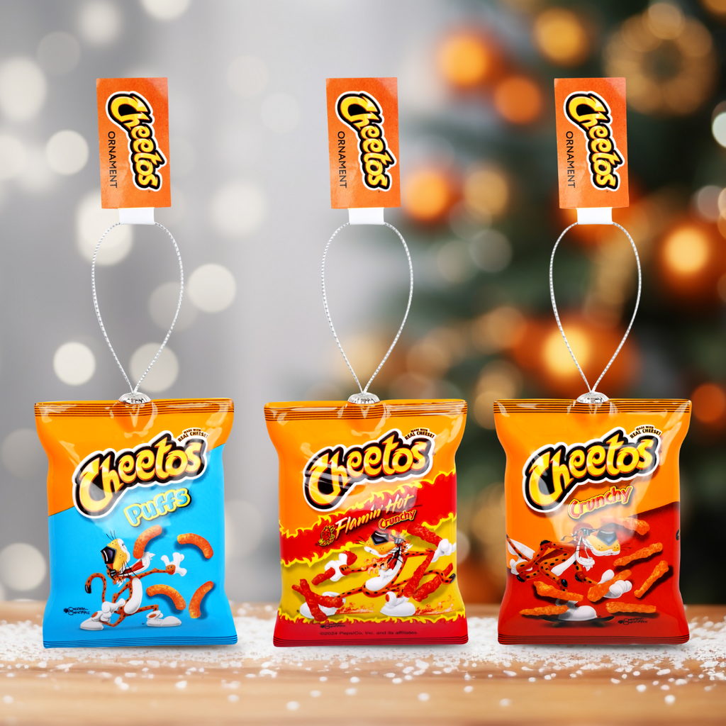 Cheetos 3-pack Christmas Tree Ornament Set