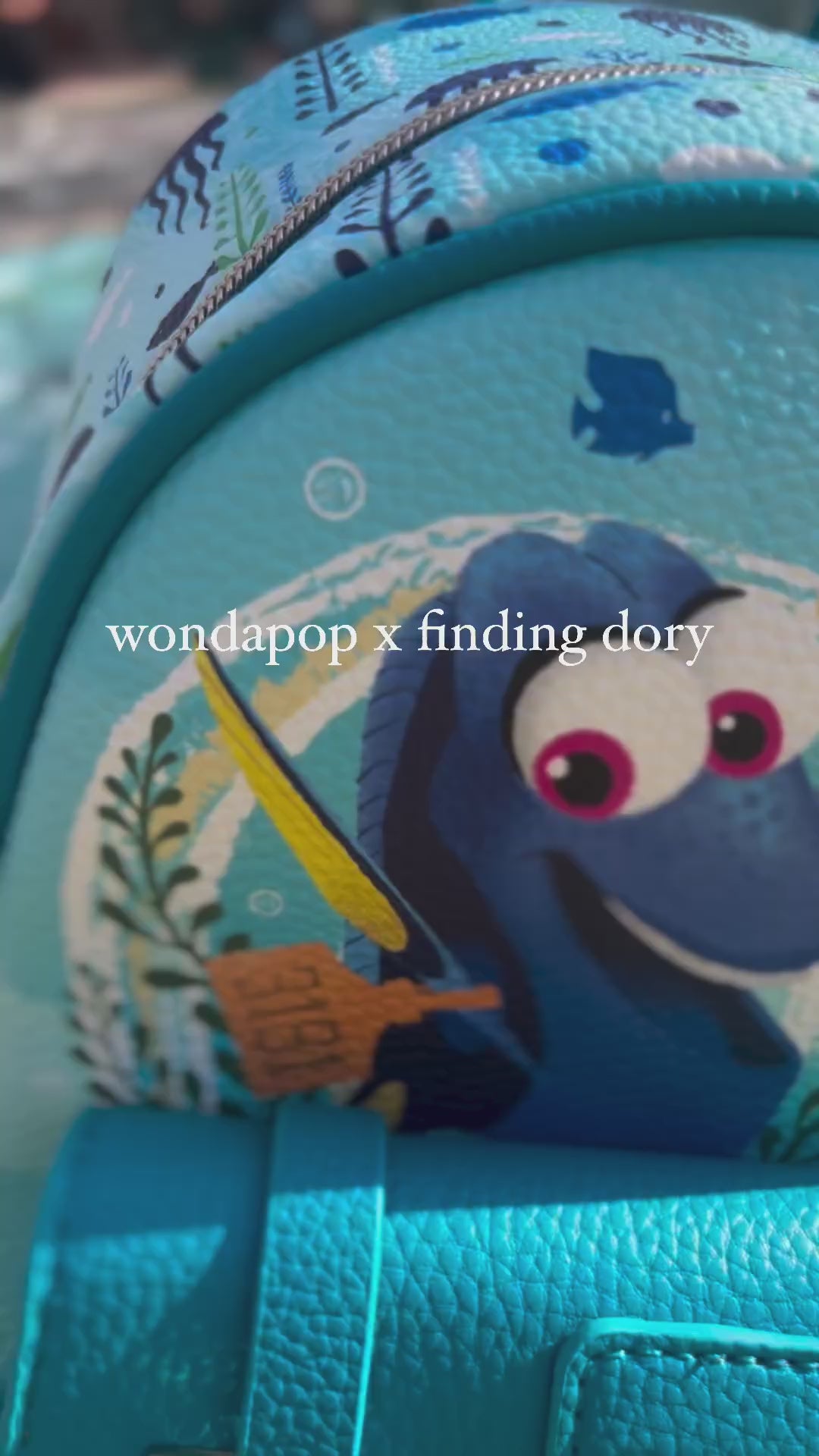 
                  
                    Load and play video in Gallery viewer, Finding Dory WondaPop 11&amp;quot; Vegan Leather Fashion Mini Backpack
                  
                