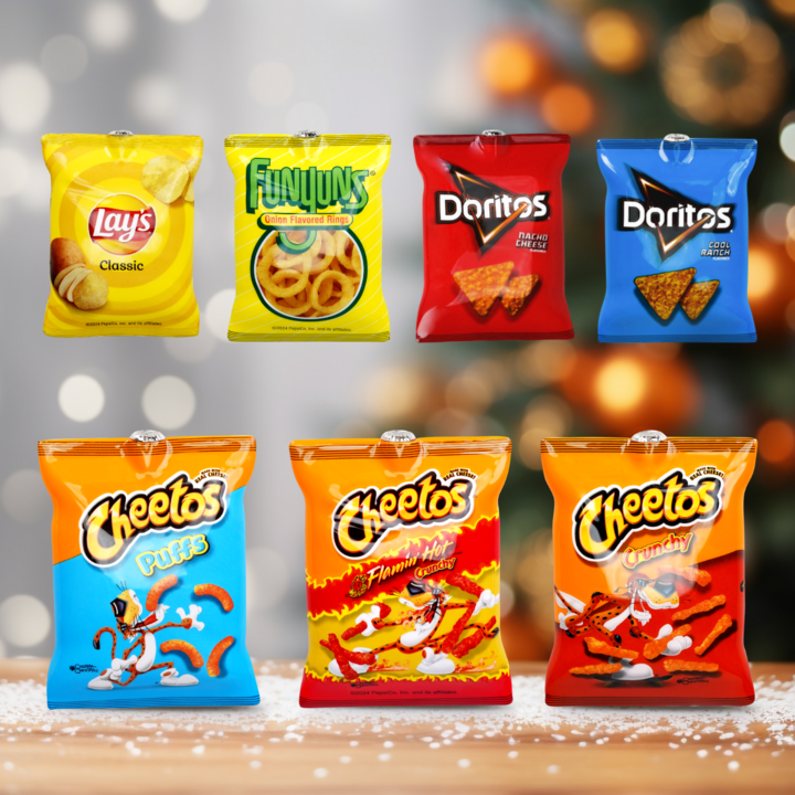 Cheetos 3-pack Christmas Tree Ornament Set