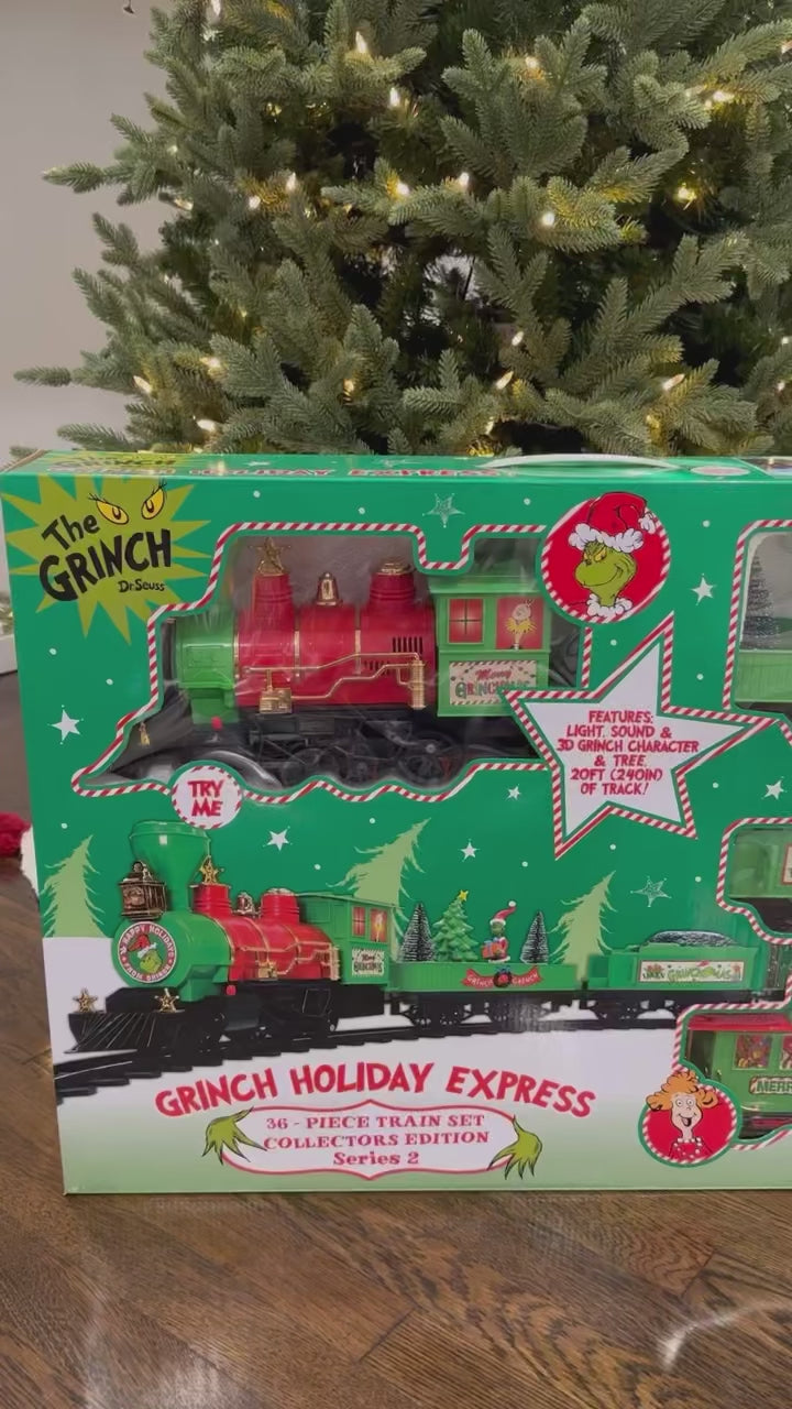 
                  
                    Load and play video in Gallery viewer, WondaPop Grinch Train Set
                  
                