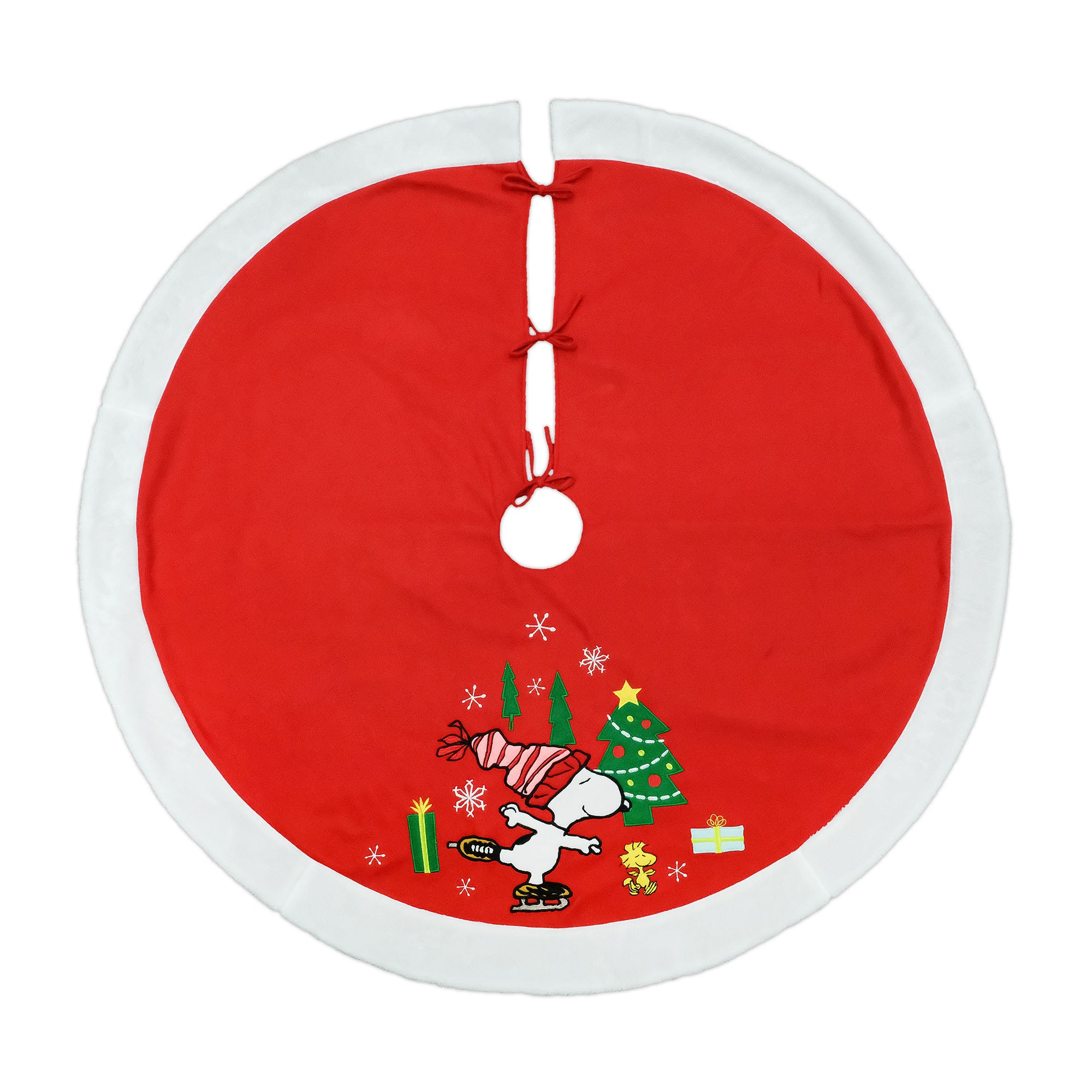Peanuts 48" Embroidered Applique Tree Skirt