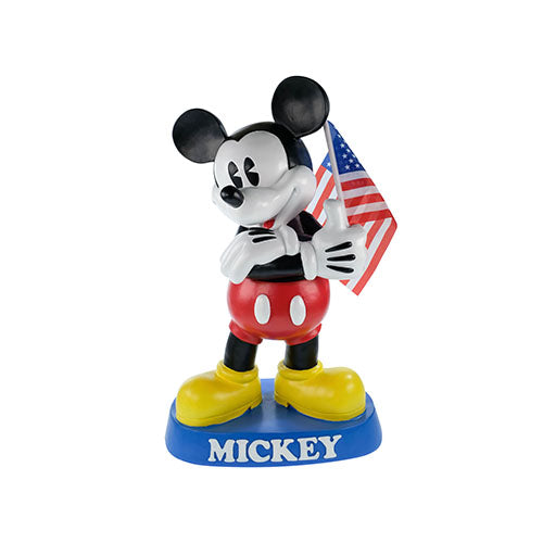 Disney 19" Mickey Mouse Statue waving the American Flag