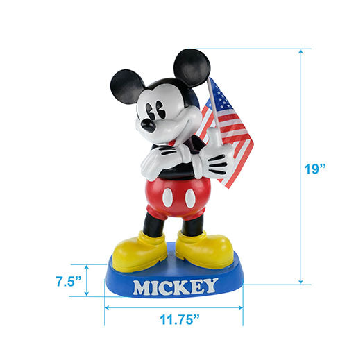 
                  
                    Disney 19" Mickey Mouse figurine waving the American Flag
                  
                