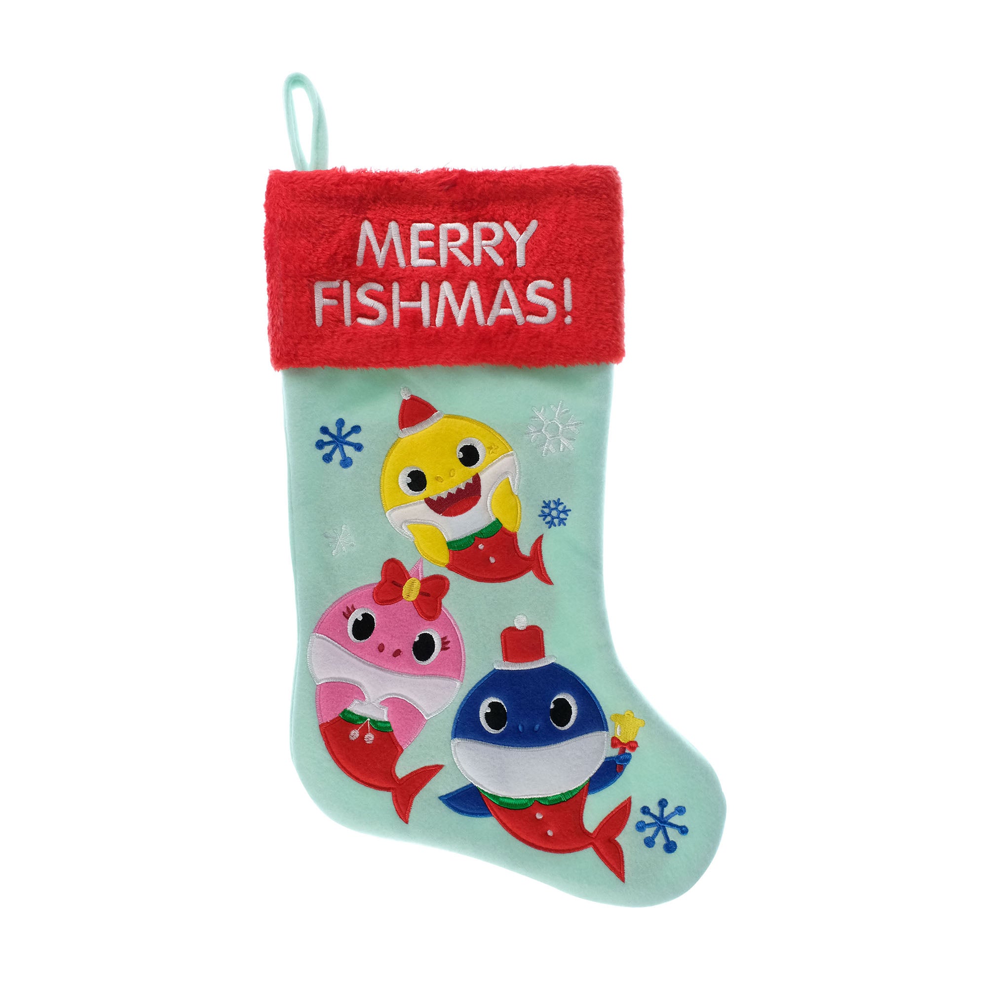 Baby Shark 20" Appliqué Christmas Stocking