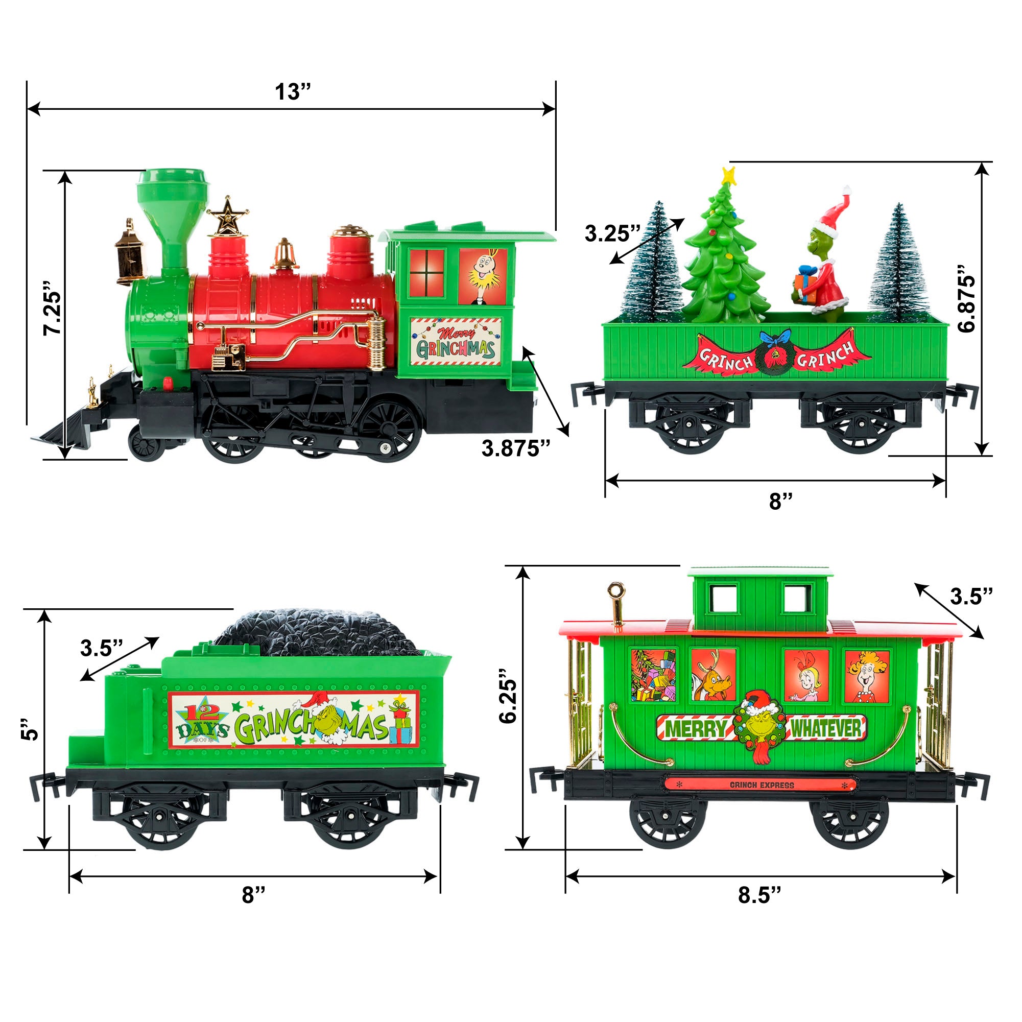 WondaPop Grinch Train Set