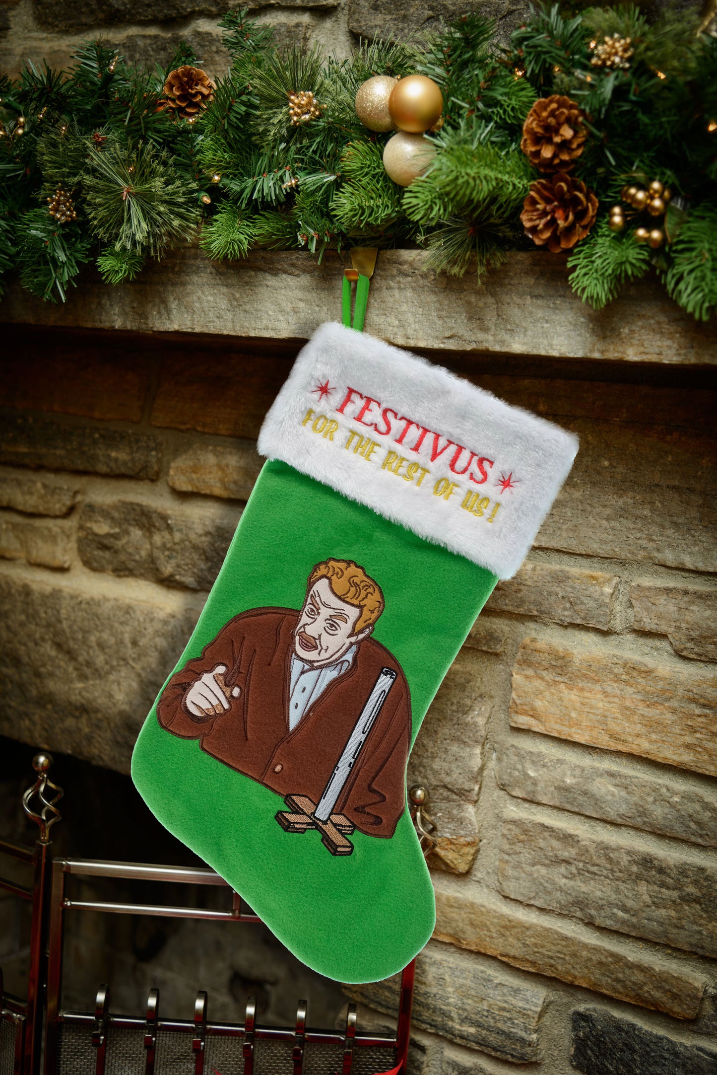 
                  
                    Seinfeld - Festivus Applique Christmas Stocking
                  
                