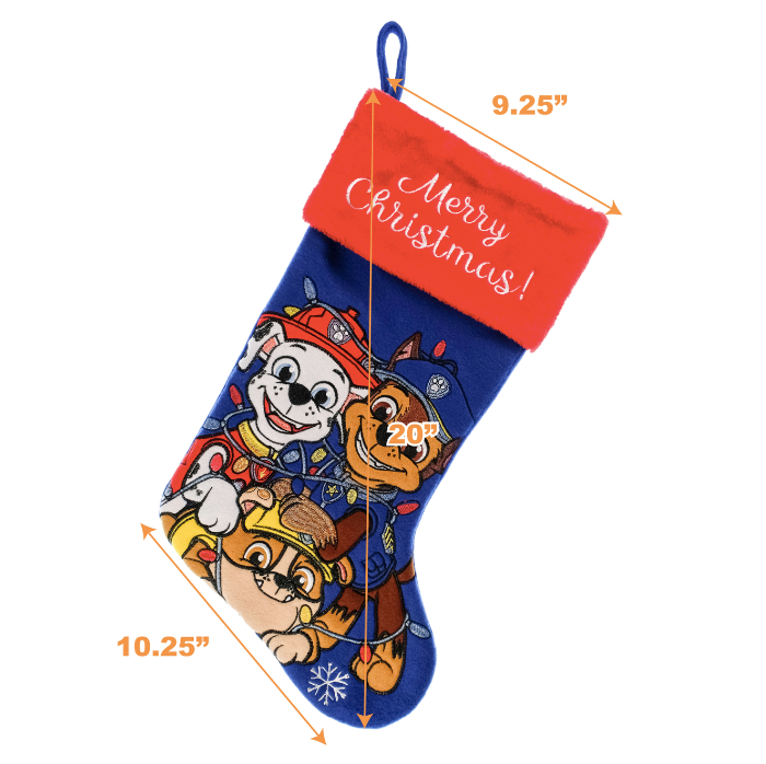 
                  
                    Paw Patrol - Marshall, Chase and Rubble 20" Christmas Stocking
                  
                