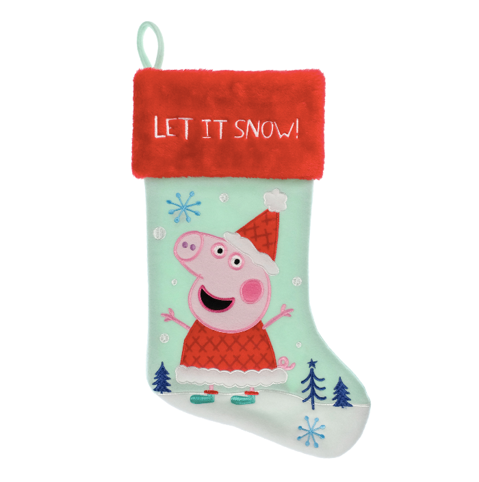 Peppa Pig Applique Christmas Stocking