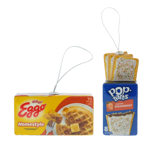 Pop-Tart, Eggo 2-Pack Breakfast Ornaments