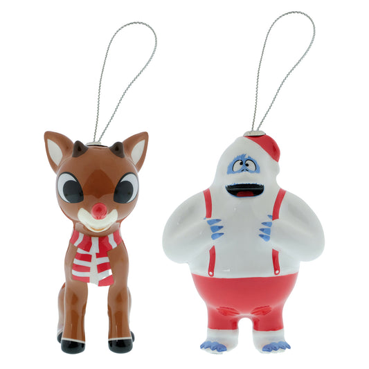 Rudolph the Red Nosed Reindeer Ornaments 2-Pack