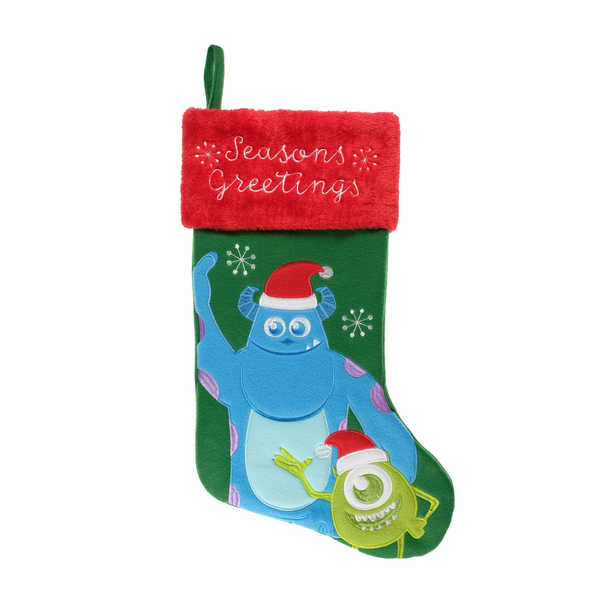 Monsters Inc. Embroidered 20" Applique Christmas Stocking