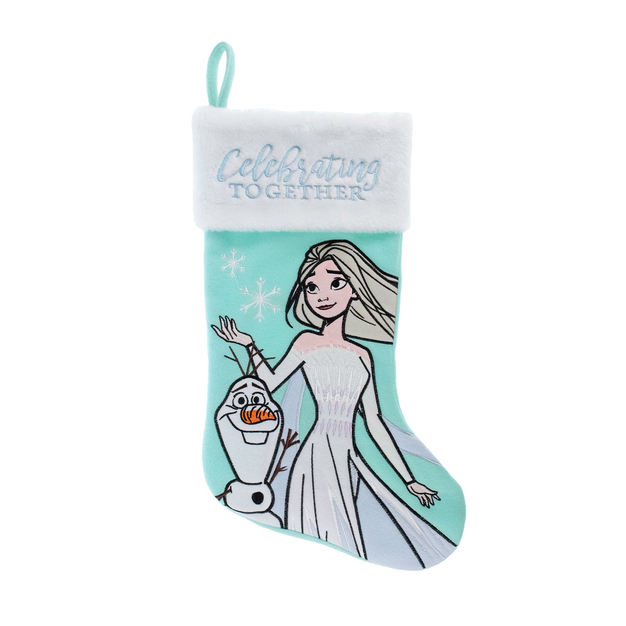 Frozen - Elsa and Olaf Embroidered 20" Applique Christmas Stocking