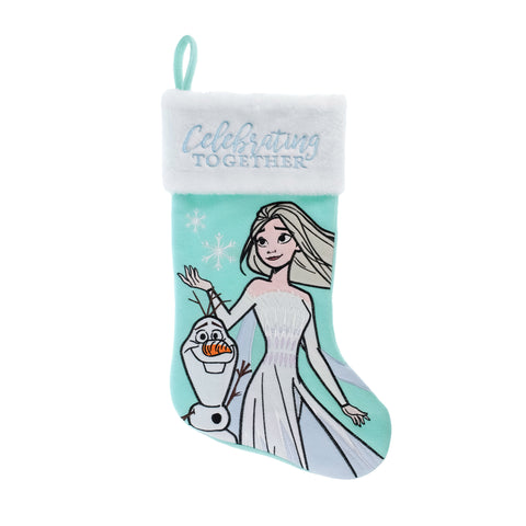 Frozen - Elsa and Olaf Embroidered 20" Applique Christmas Stocking