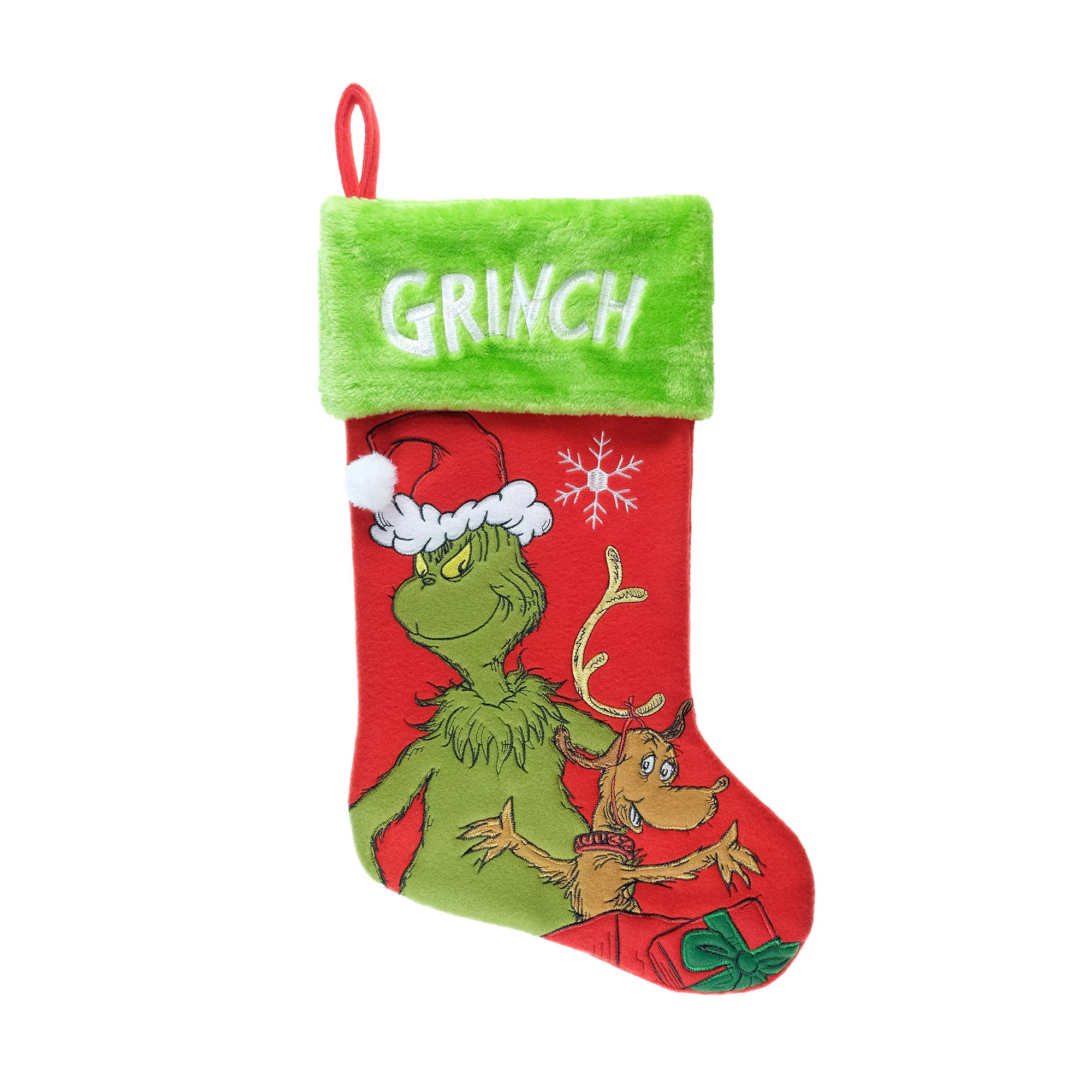 How the Grinch Stole Christmas 20" Applique Christmas Stocking