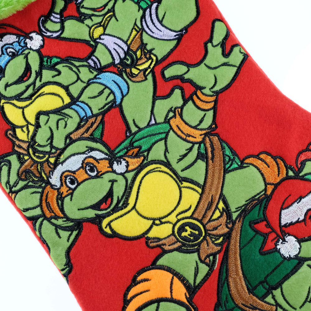 Teenage Mutant Ninja Turtles Sweatshirt - Christmas Stocking Hatted Turtles  (3X-Large) 