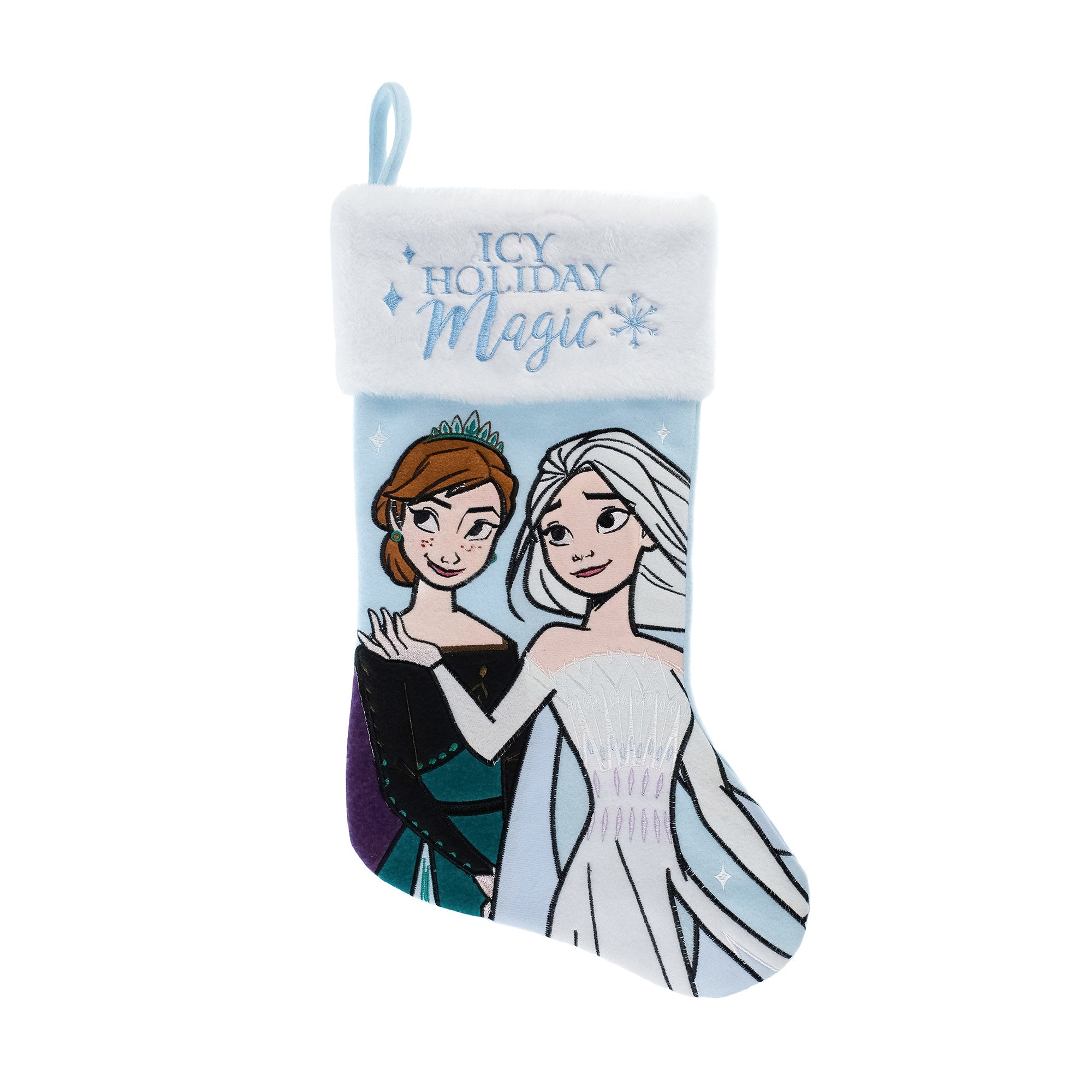 Frozen - Elsa and Anna 20" Applique Christmas Stocking
